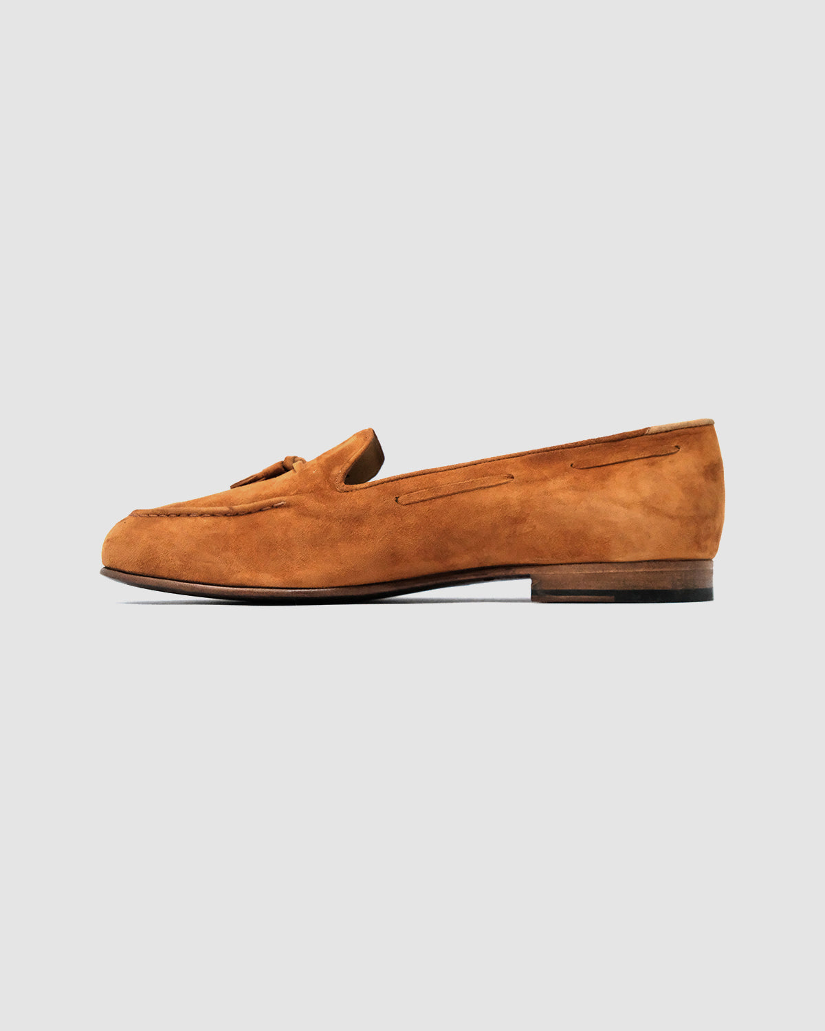 BUTTERFLY MOCCASIN IN CAMEL SUEDE