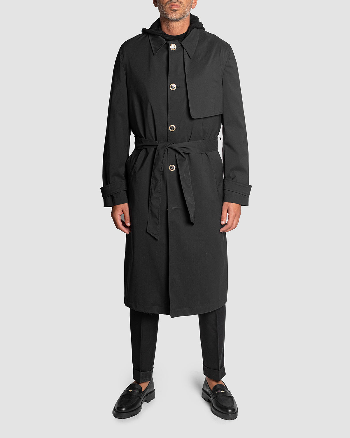 Trench Lungo T-WAY Rain-System Black MP, Bottega Dalmut, foto 2