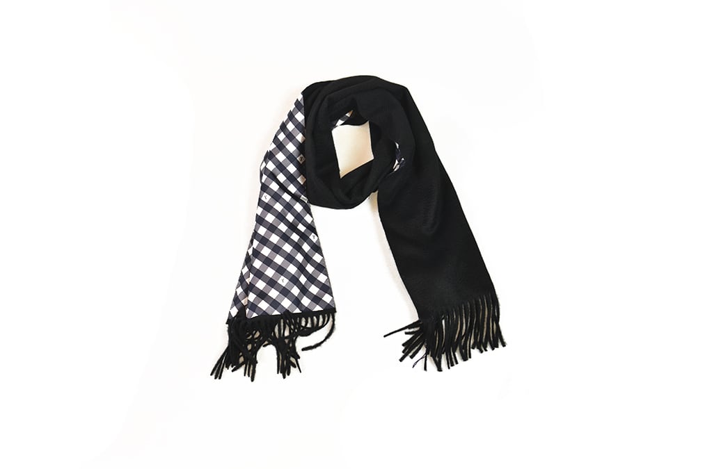 BLACK DALMUT TILE ZIBESILK SCARF