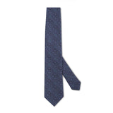 Cravatta in seta blue tiles