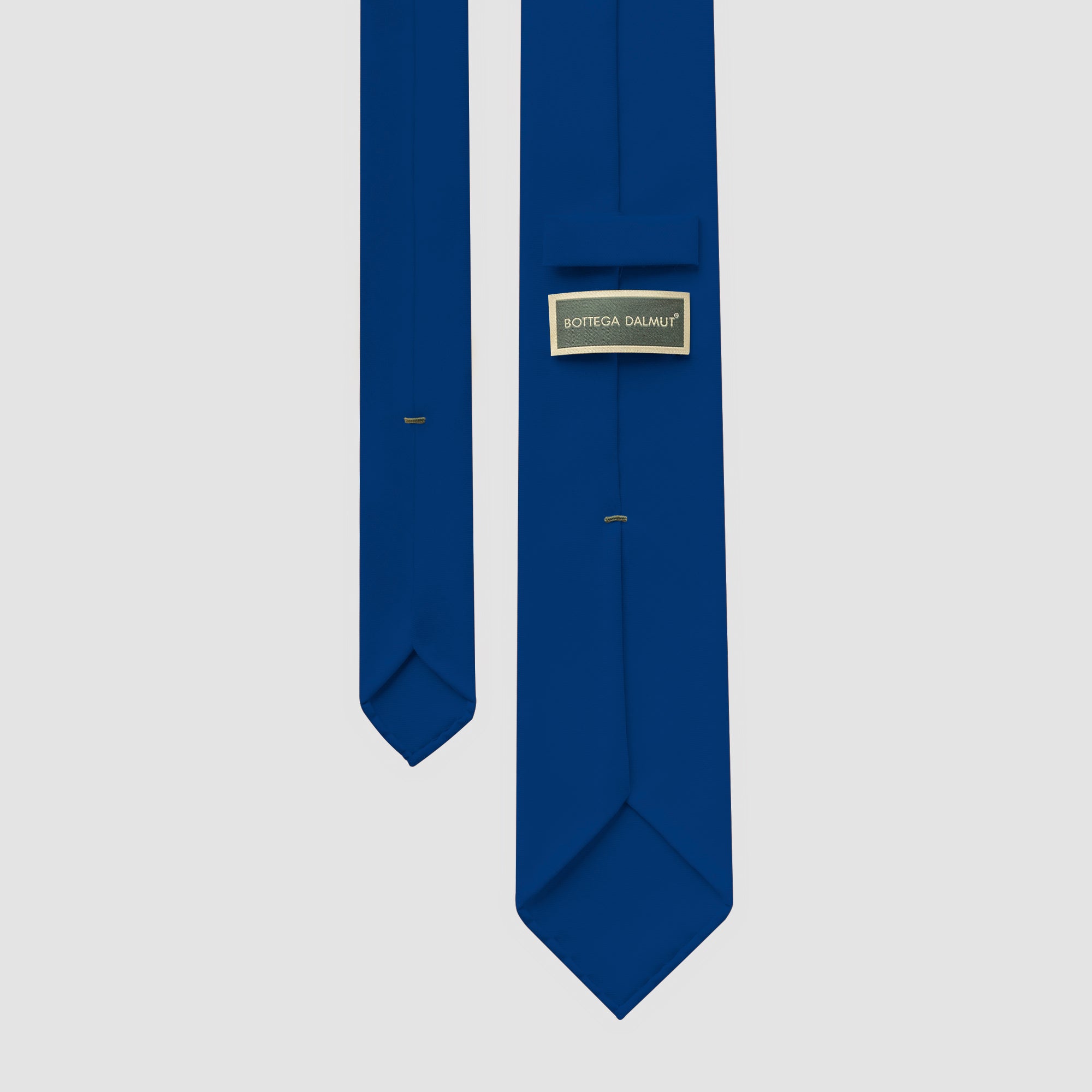 Royal blue wool gabardine tie