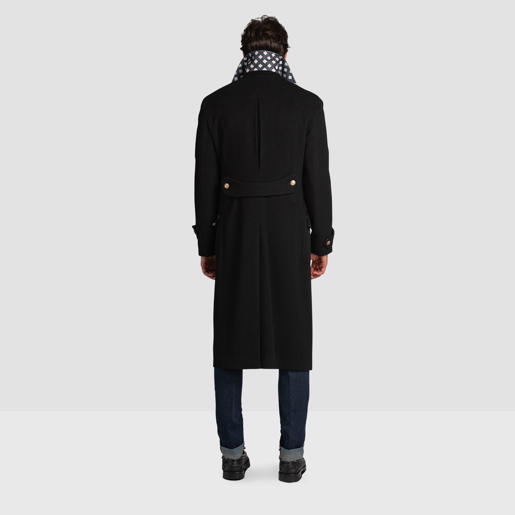 Black Aviator Coat