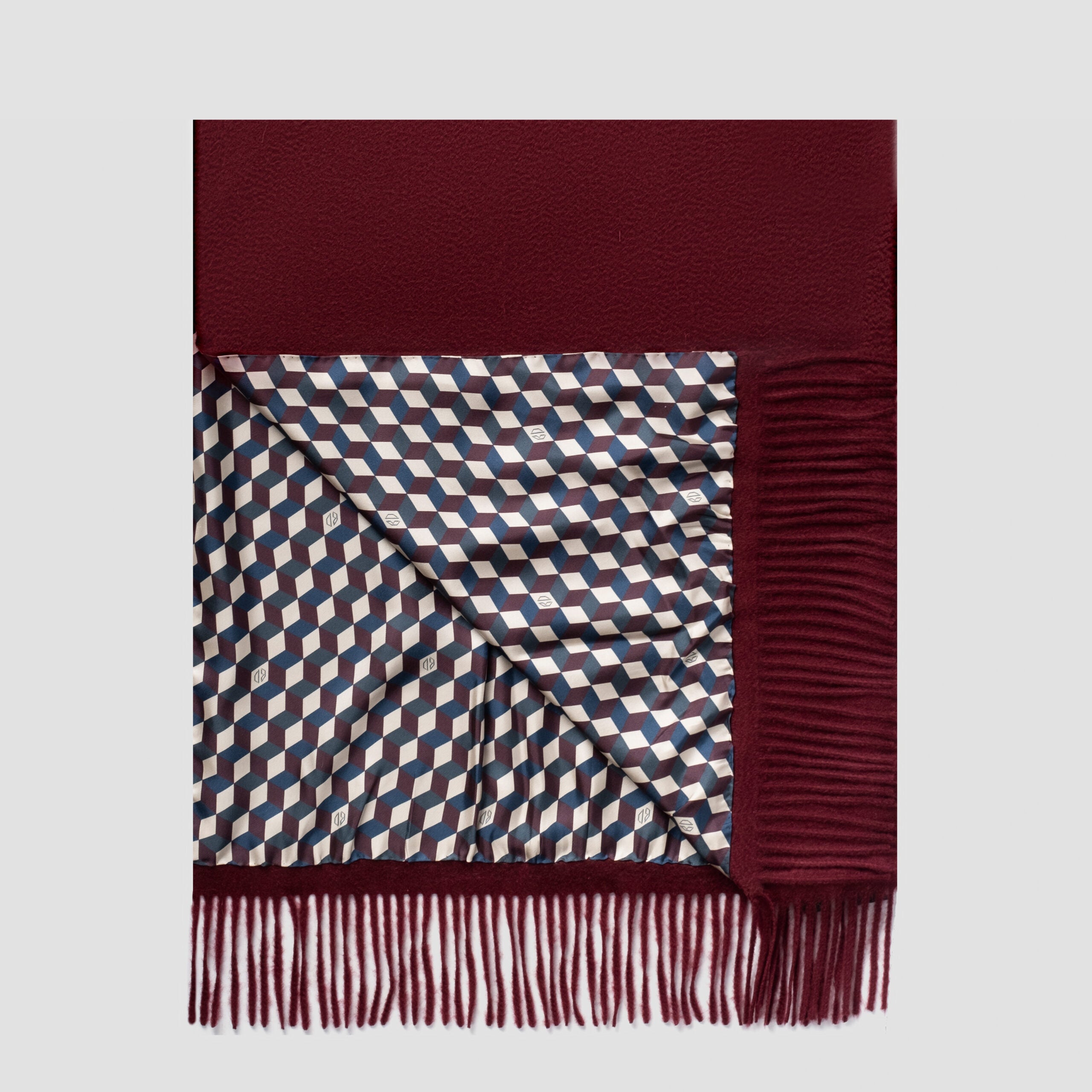 ZIBESILK BURGUNDY SCARF