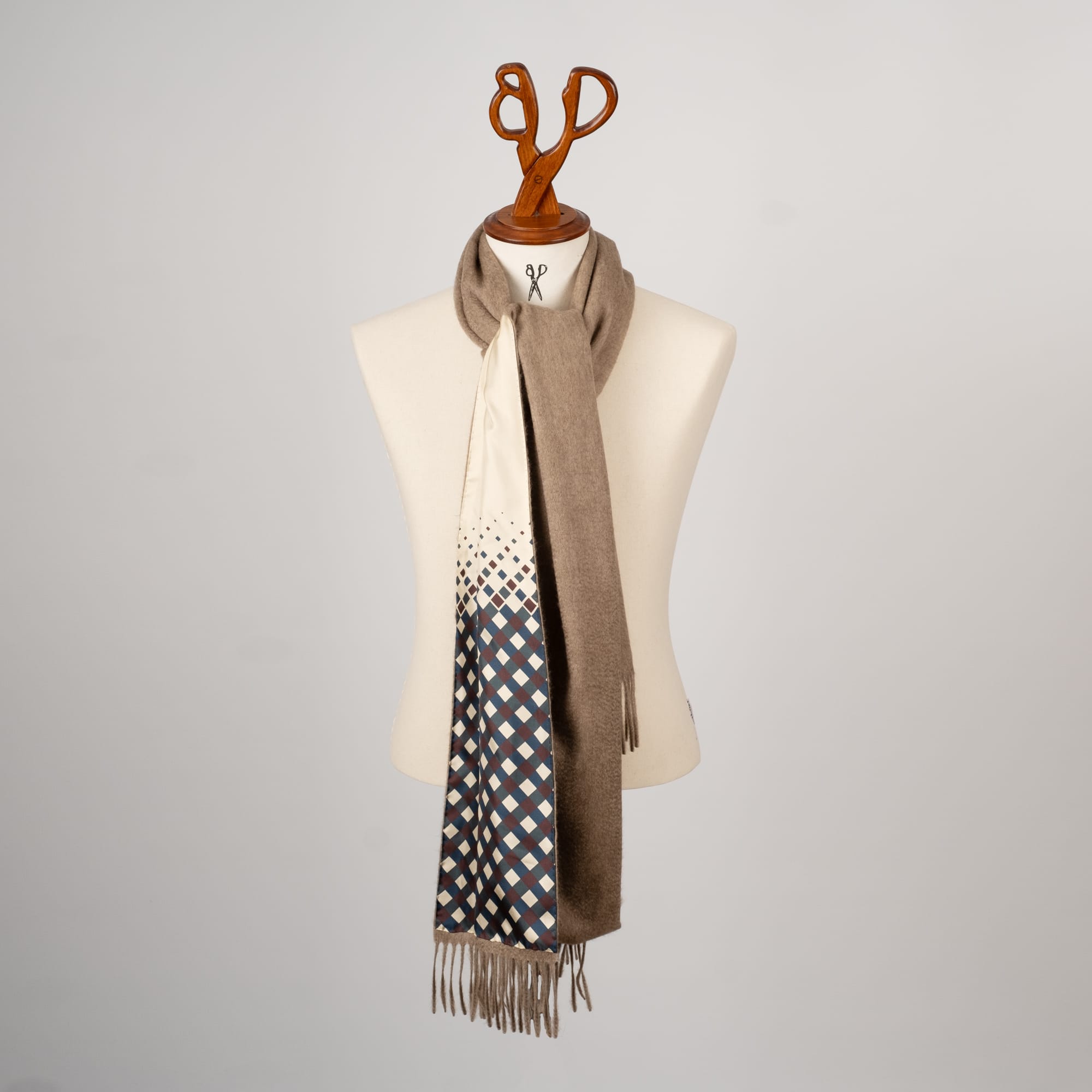 BEIGE ZIBESILK SCARF