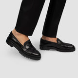 Lane Black House moccasin