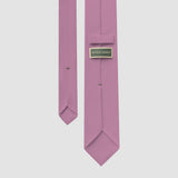 Pink wool gabardine tie