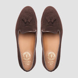 BUTTERFLY MOCCASIN IN BROWN SUEDE