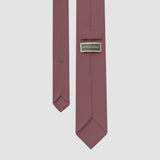 Old rose wool gabardine tie