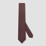 Cravatta in gabardina di lana vinaccio
