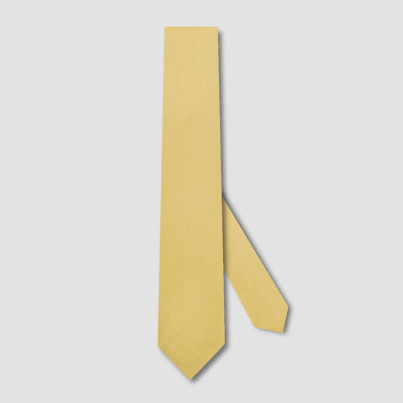 Yellow wool gabardine tie