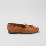 BUTTERFLY MOCCASIN IN CAMEL SUEDE