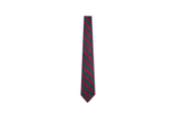 REGIMENTAL GREEN/BORDEAUXSILK TIE